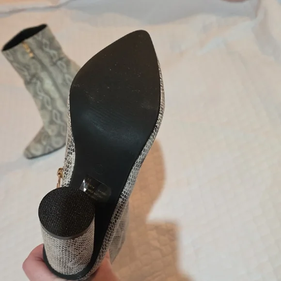 Fashion Nova Snakeskin Heeled Boots - Picture 5 of 10